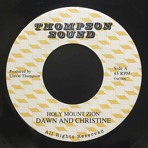 Dawn Christine Holy Mount Zion Dub One Blood Records