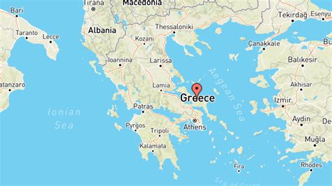 Grecia Carta Geografica Mappa Greca