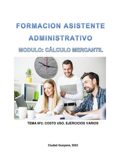 Asistente Administrativo. Modulo_ Cálculo mercantil | PDF 