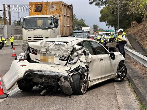 大老山公路私家車的士相撞 2司機落車商討遭貨車撞釀一死 星島日報