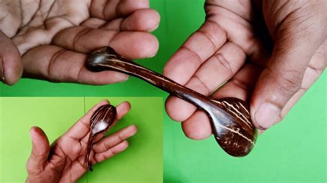 How To Create A Coconut Shell Spoon Coconut Shell Craft Ideas