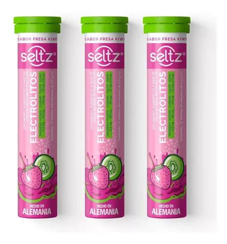 Electrolitos Eferv 3 Pack Sabor Fresa Kiwi Envío gratis