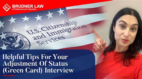 Helpful Tips For Your Adjustment Of Status Green Card Interview Youtube