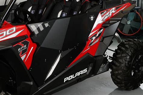 Solar Black Stealth Doors For Polaris Rzr 1000 By Pro Armor