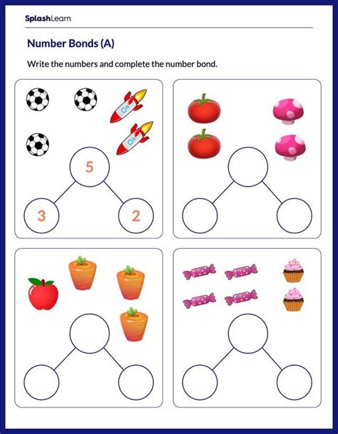 Number Bond Worksheets Math Worksheets MathsDiary Worksheets