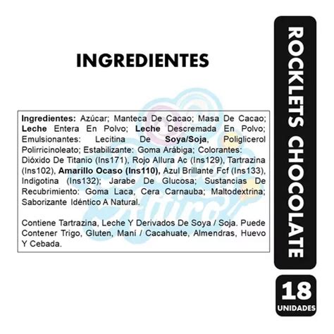 Rocklets Sabor Chocolate Arcor Caja Con Unidades En Venta En