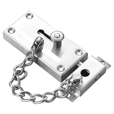 Heavy Duty Door Chain With Lock Bolt Entrance Front Main Security Latch