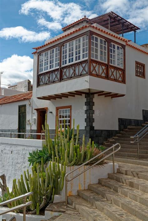 Typical House in the Old Town of Candelaria, Tenerife, Spain Stock ...