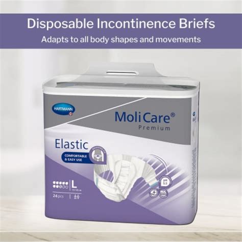 Molicare Premium Elastic 8d Adult Incontinence Brief L Heavy Absorbency