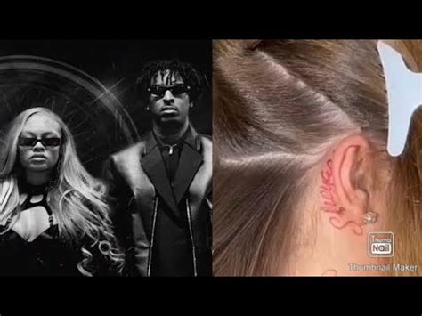 Latto Reveals 21 Savage Government Name Shéyaa Tattooed Behind Her