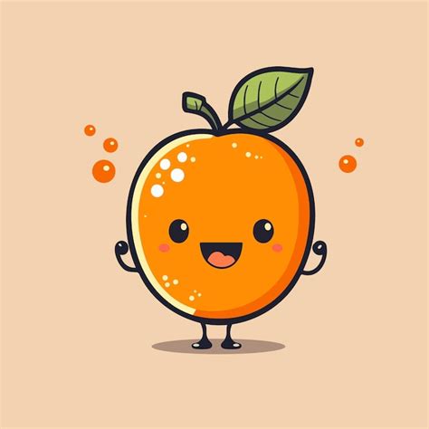 Premium Vector Cute Orange Illustration