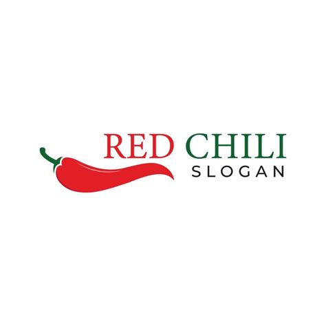 Premium Vector Red Hot Chili Vector Logo Design Concept Template