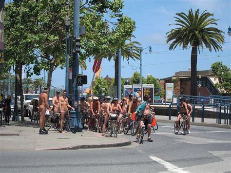 World Naked Bike Ride San Francisco At Rincon Park In San Francisco February 10 2024 SF