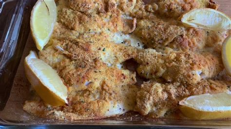 Healthy Easy To Make And Delish Baked Perch Fish Youtube