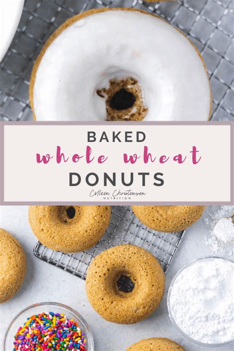 Baked Whole Wheat Donuts - Colleen Christensen Nutrition