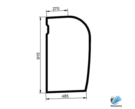 JCB 8025 ZTS 8026 CTS 8030 ZTS 8035 ZTS bočné ľavé sklo