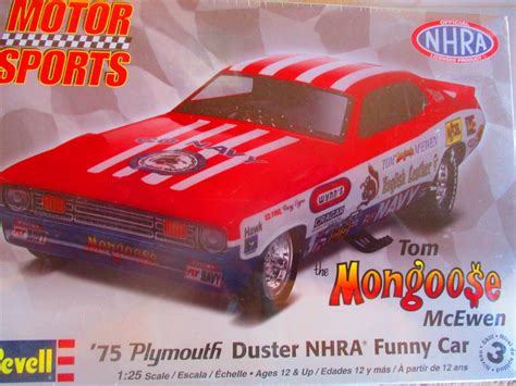 🏁 Revell 75 Plymouth Duster Mongoose Funny Car Wrapped 125 🏁 2008