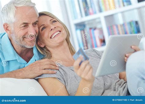 Shopping Together Has Never Been Easier A Happy Mature Couple Sitting