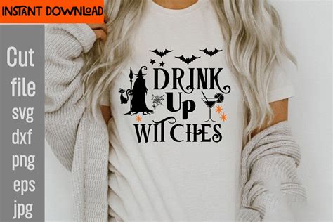 Drink Up Witches SVG Cut File SVGs Quotes And Sayings Food Drink Print