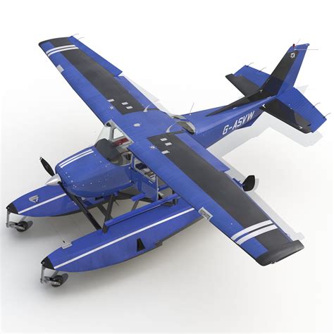 Cessna 172 Blue Seaplane Rigged Modèle 3d Modèle 3d 129 Max Free3d