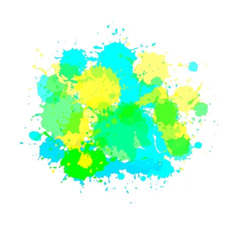 Premium Vector Colorful Paint Splashes Background