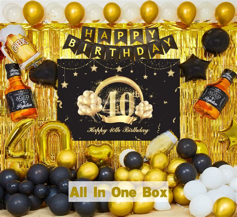 Buy Figepo 40th Birthday Party Decorations To Years Old Party Supplies