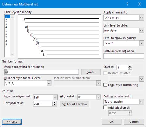 How To Create And Work With Multilevel Lists In Microsoft Word