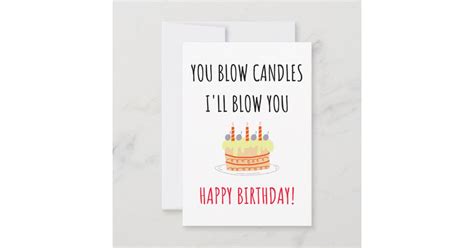 Funny Naughty Happy Birthday Card For Him Men Zazzle