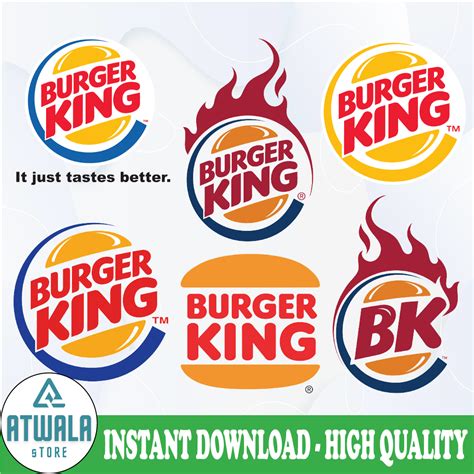 Burger King Logo Bundle SVG, PNG, JPG - Ready To Use, Instan - Inspire Uplift