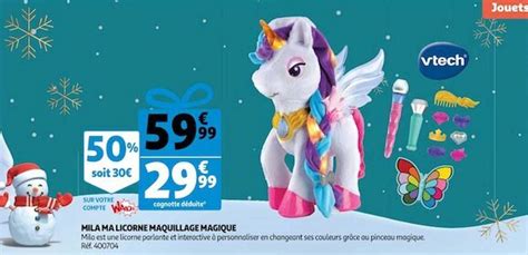 Promo Mila Ma Licorne Maquillage Magique Chez Auchan ICatalogue Fr