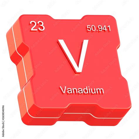 Vanadium Atom Periodic Table