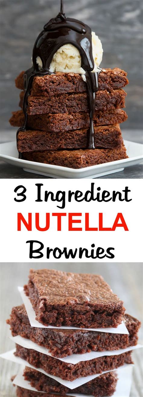 Easiest Nutella Brownies Recipe Girls Dishes