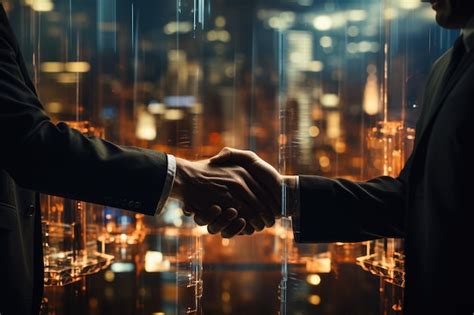 Premium AI Image Business Partnership Meeting Concept Image