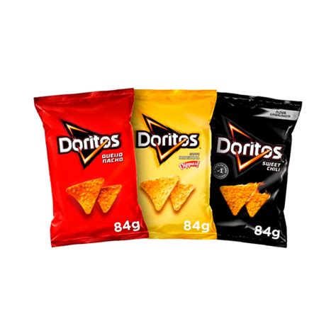 Kit Salgadinhos Doritos Queijo Nacho Dippas Original Sweet Chilli