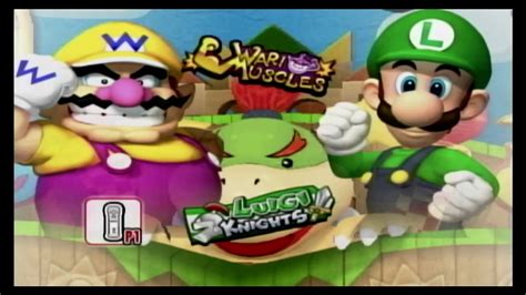 Mario Super Sluggers Wario Muscles Vs Luigi Knights Gameplay HD YouTube