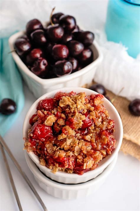 Cherry Crisp Recipe Pie Filling Or Fresh Cherries Boulder Locavore