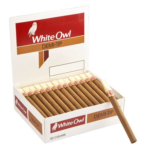 White Owl Demi Tip Machine Made Cigars