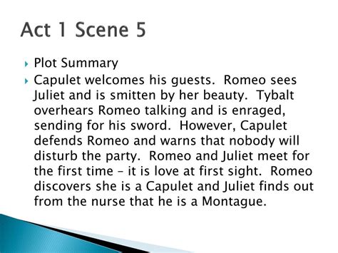 PPT - Romeo and Juliet: Act 1, Scene 5 PowerPoint Presentation, free ...