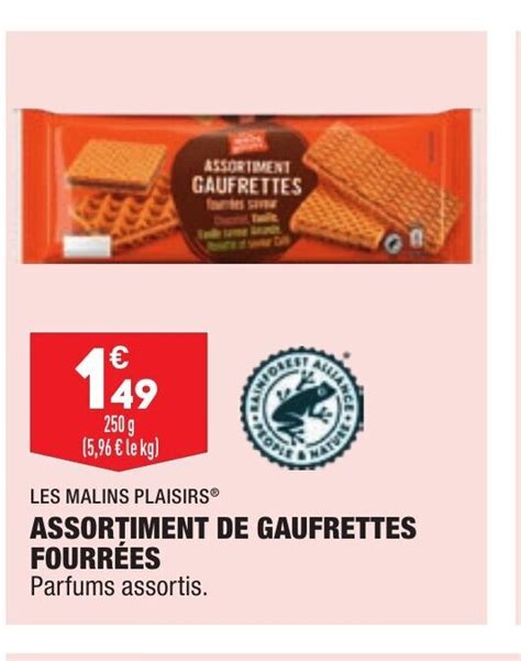 Promo Assortiment De Gaufrettes Fourrées chez ALDI