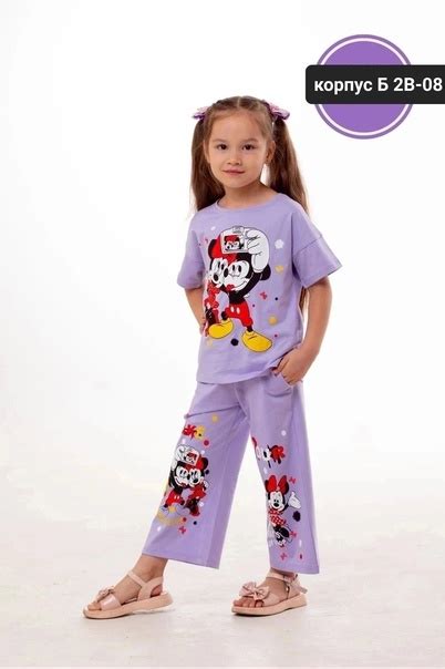 Двойка Футболка с лосинами для девочки. Ткань хлопок 92%, 8% лайкра ...
