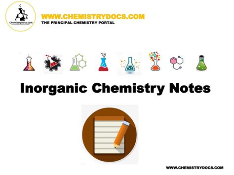 Free Download Inorganic Chemistry Notes Chemistrydocscom