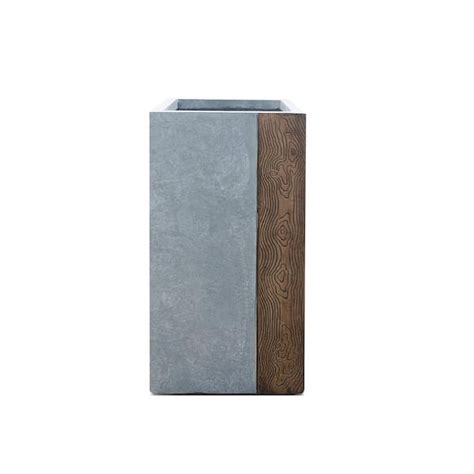 KANTE 24 In Tall Timber Ridge Lightweight Concrete Tall Modern Square