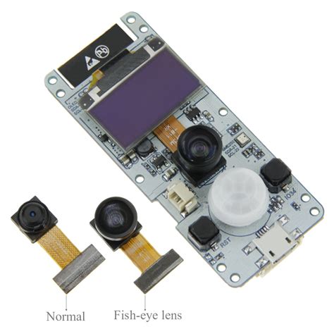 TTGO T-Camera ESP32 Camera Board Comes with OLED Display, Sensors - CNX Software