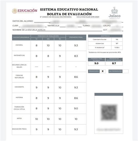 Boleta De Calificaciones Primaria Calificaciones Sep Como Images