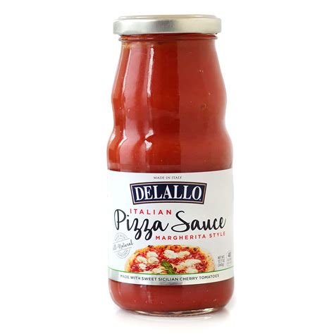 Delallo Italian Cherry Tomato Pizza Sauce Margherita Style 127oz Jar 3 Pack