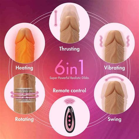 In Thrusting Heating Telescopic Squirming Dildo