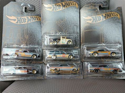 hot wheels st anniversary set includes satin chrome chase gotta