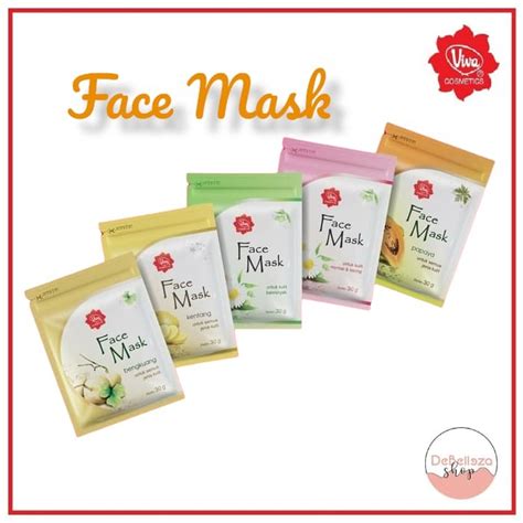 Jual Viva Face Mask Sachet 30 Gram Masker Wajah Shopee Indonesia