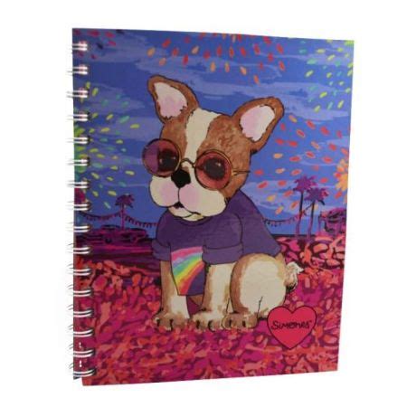 Cuaderno Mooving Simones Rayado Escolar Tapa Dura 80 Hojas Lyris