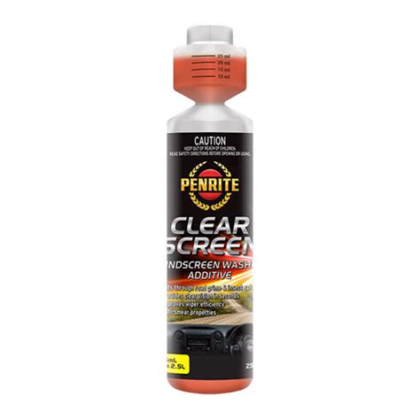 Penrite Clear Screen Windscreen Washer Additive 250ml Crisp Nclean Industrial Cleaning